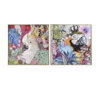 Home ESPRIT Cuadro Moderno 80 x 3,5 x 80 cm (2 Unidades)