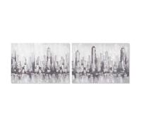 Home ESPRIT Cuadro Nueva York Loft 100 x 3 x 70 cm (2 Unidades)