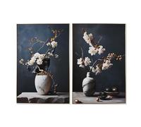 Home ESPRIT Cuadro Oriental Jarrón 80 x 3 x 120 cm (2 Unidades)