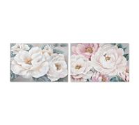 Home ESPRIT Cuadro Rosas Romántico 120 x 3,7 x 80 cm (2 Unidades)