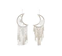 Home ESPRIT Decoración Colgante Crema Natural Boho Macramé (2 Unidades)