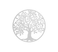 Home ESPRIT Decoración de Pared Blanco Árbol Cottage 99 x 2 x 99 cm