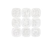 Home ESPRIT Decoración de Pared Blanco Moderno Acabado Envejecido 89 x 2,5 x 89 cm