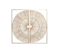 Fíjalo Decoración pared set 2 ratán.