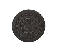Home ESPRIT Decoración de Pared Negro Mandala 60 x 2,5 x 60 cm