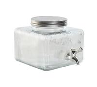 Home ESPRIT Dispensador de Agua Transparente Metal Silicona Cristal ABS 3,5 L 19 x 25 x 16 cm