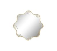 Home ESPRIT Espejo de Pared Dorado Metal Cristal 73 x 2 x 73 cm