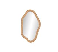 Home ESPRIT Espejo de Pared Natural Cristal Ratán Urbano 71 x 2,5 x 120,5 cm