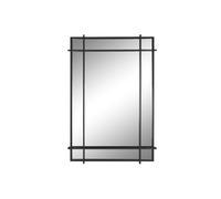 Home ESPRIT Espejo de Pared Negro Cristal Hierro Moderno 65 x 6 x 95 cm