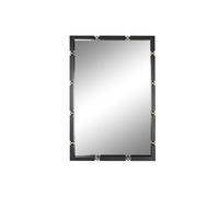 Home ESPRIT Espejo de Pared Negro Dorado Cristal Hierro 64,5 x 5 x 96,5 cm