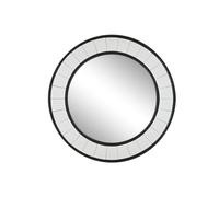 Home ESPRIT Espejo de pie Negro Madera Espejo Moderno 88 x 5 x 88 cm