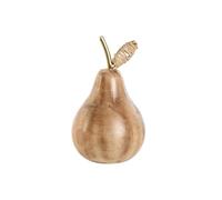 Home ESPRIT Figura Decorativa Dorado Natural Colonial Pera 9 x 9 x 15 cm