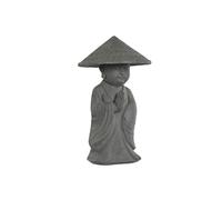 Home ESPRIT Figura Decorativa Gris Monje Oriental 30 x 30 x 51 cm