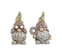 Home ESPRIT Figura Decorativa para Jardín Magnesio 22 x 21 x 42 cm (2 Unidades)