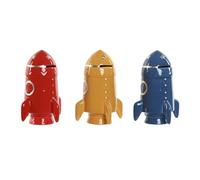 Home ESPRIT Hucha Dolomita Infantil 12,5 x 12,5 x 19 cm (3 Unidades)