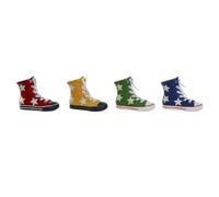 Home ESPRIT Hucha Poliéster Resina Zapatilla 18 x 7 x 14 cm (4 Unidades)