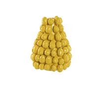 Home ESPRIT Jarrón Amarillo Cerámica Gres Tropical 26 x 26 x 33 cm