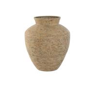 Home ESPRIT Jarrón Beige Metal 33 x 33 x 37 cm