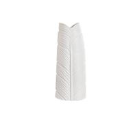 Home ESPRIT Jarrón Blanco Gres Tropical Hoja de Planta 21 x 10 x 50 cm