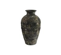 Home ESPRIT Jarrón Gris Oscuro Terracota Oriental 26 x 26 x 46,5 cm