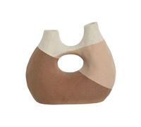 Home ESPRIT Jarrón Tricolor Cerámica Abstracto 24 x 11 x 21 cm