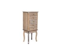 Home ESPRIT Joyero de Pie Natural Espejo Madera MDF 37 x 28 x 91,5 cm