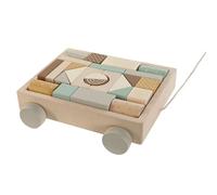 Home ESPRIT Juego de Madera Amarillo Marrón Natural Menta