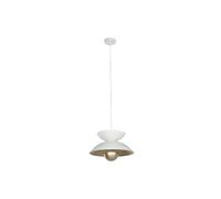 Home ESPRIT Lámpara de Techo Blanco Dorado Metal 50 W 36 x 36 x 22 cm