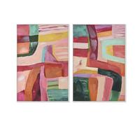 Home ESPRIT Lienzo Poliestireno Lienzo Moderno Urbano 82 x 3,5 x 122 cm (2 Unidades)