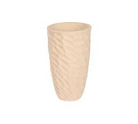 Home ESPRIT Macetero Beige Fibra de Vidrio Escandinavo 36,5 x 36,5 x 63 cm
