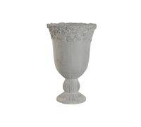Home ESPRIT Macetero Blanco Cemento Romántico Desgastado 31 x 31 x 49 cm