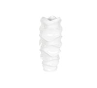 Home ESPRIT Macetero Blanco Fibra de Vidrio Ondas 44 x 44 x 101 cm