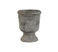 Home ESPRIT Macetero Blanco Gris Cemento 22 x 22 x 29 cm