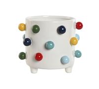 Home ESPRIT Macetero Blanco Multicolor 17 x 17 x 14 cm