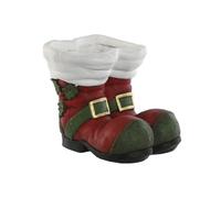 Home ESPRIT Macetero Blanco Rojo Verde Magnesio Papá Noel 30 x 35 x 30 cm Navidad