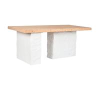 Mesa de Comedor Home ESPRIT Blanco Resina Abeto 180 x 90 x 77 cm