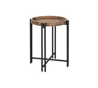 Home ESPRIT Mesita Auxiliar Madera Metal 50 x 50 x 60 cm