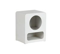 Home ESPRIT Mesita de Noche Blanco Madera MDF 40 x 30 x 48 cm