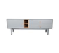 Home ESPRIT Mueble de TV Azul Gris Polipropileno Madera MDF 140 x 40 x 55 cm