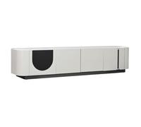 Home ESPRIT Mueble de TV Blanco Negro Beige 200 x 40 x 42 cm - Marca EAN: 8424002176372