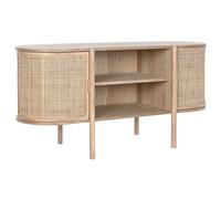 Home ESPRIT Mueble de TV Natural Madera de Caucho 120 x 43,5 x 60 cm