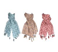 Home ESPRIT Pañuelo Marrón Turquesa Coral (3 Unidades)