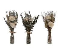 Home ESPRIT Planta Decorativa Cristal Flor 11 x 11 x 40 cm (3 Unidades)