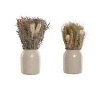 Home ESPRIT Planta Decorativa Flor 13 x 13 x 25 cm (2 Unidades) (12 Unidades)