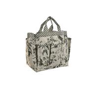 Home ESPRIT Portaherramientas Jardín Cesta Verde Beige 47 x 18 x 27 cm