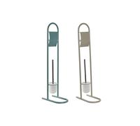 Home ESPRIT Portarrollos de Papel Higiénico Blanco Turquesa Metal 30 x 16 x 78,5 cm (2 Unidades)