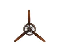 Home ESPRIT Reloj de Pared Cobre PVC Metal Hélices 75,5 x 8 x 75 cm