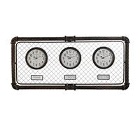 Home ESPRIT Reloj de Pared Gris Oscuro Polipropileno Hierro 93 x 5 x 42 cm