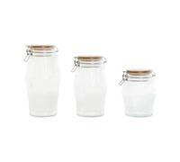 Fíjalo Bote hermetico set 3 cristal 13,5x13,5x27 2200 220.