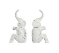 Home ESPRIT Sujetalibros Resina Elefante 14,5 x 9 x 29,5 cm